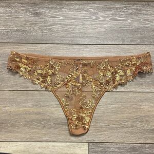 Custom listing Victoria’s Secret Golden Copper Sequin Panty XL New Ziggy Glam